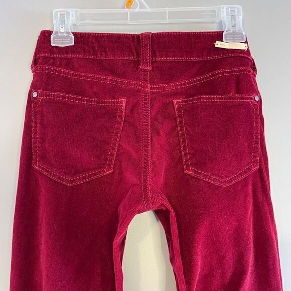 Anthropologie Pilcro and the Letterpress Fine Waled Cranberry Corduroy Pant | 25 - Picture 10 of 16
